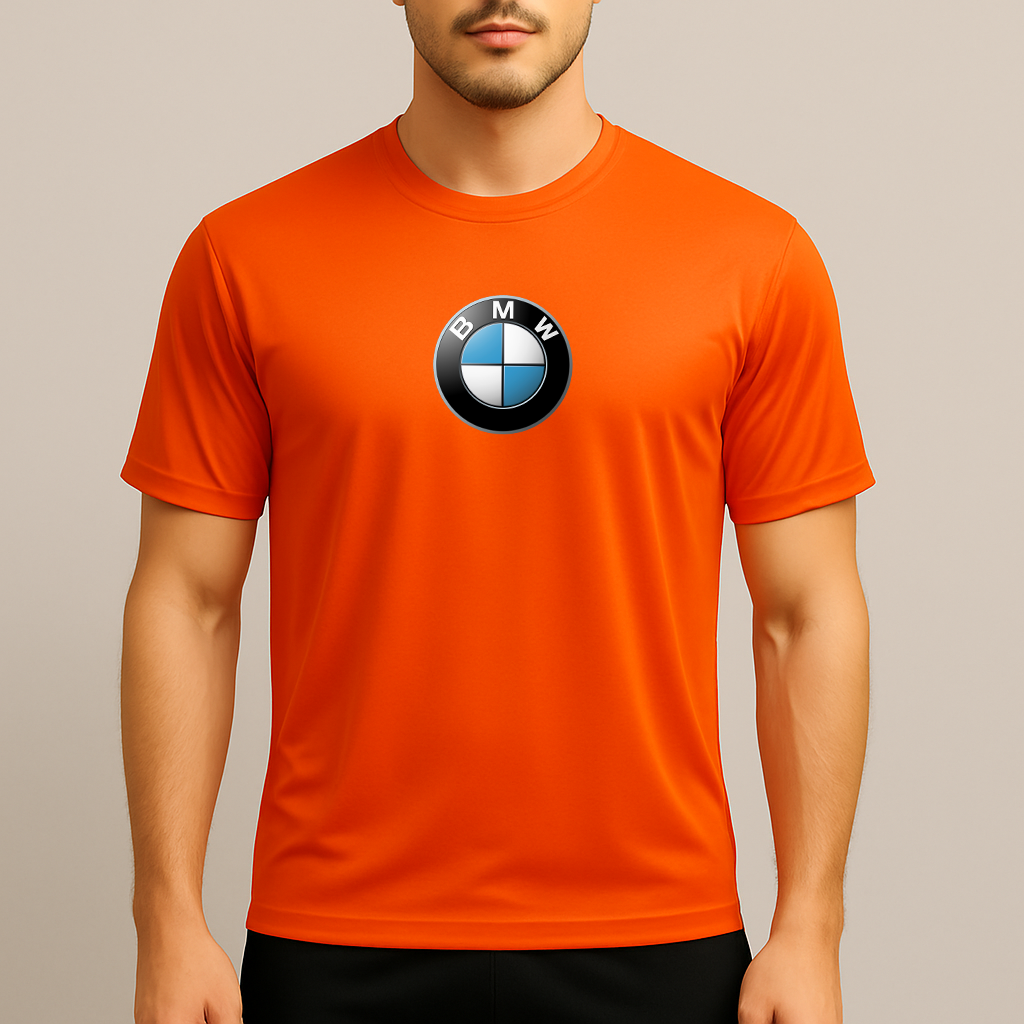 Men's BMW Motorsports Car Polyester T-Shirt
